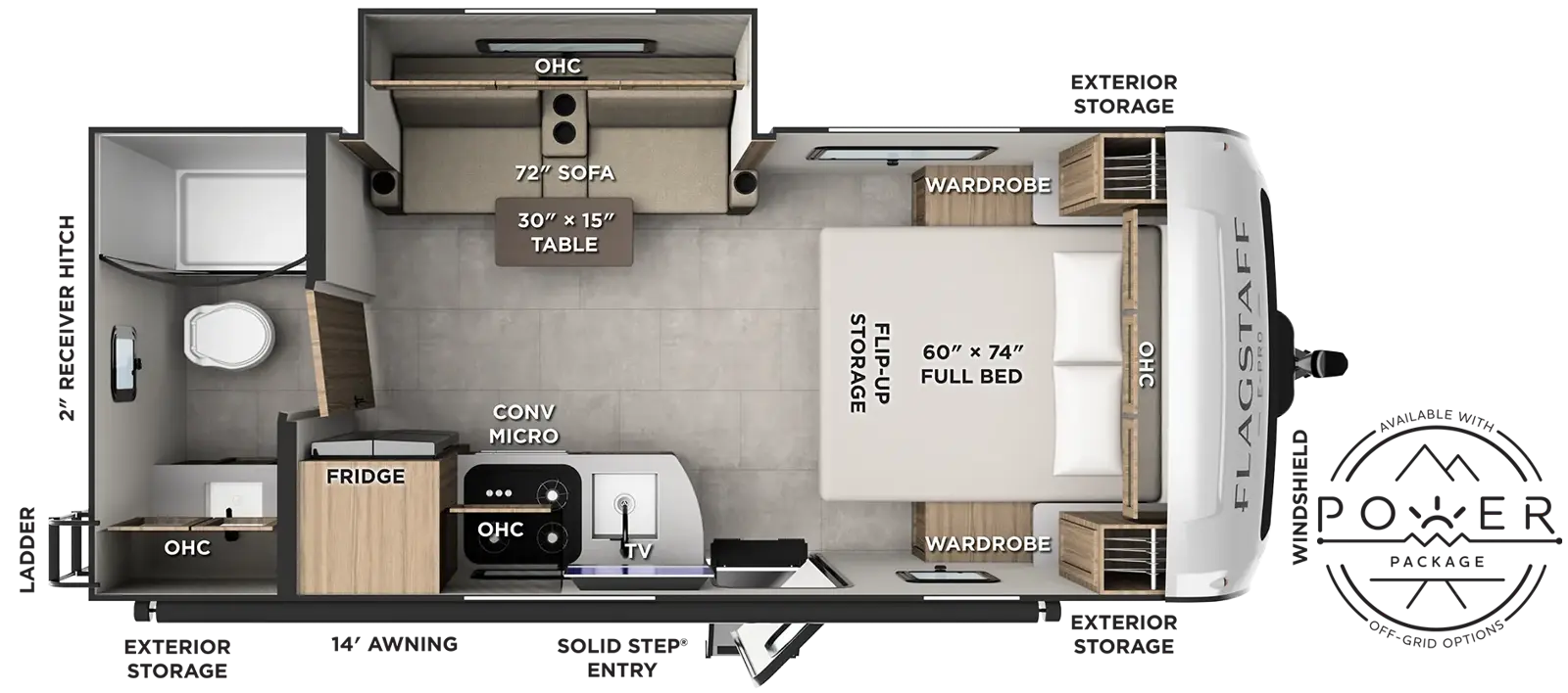 Flagstaff E-Pro 201SFB Floorplan