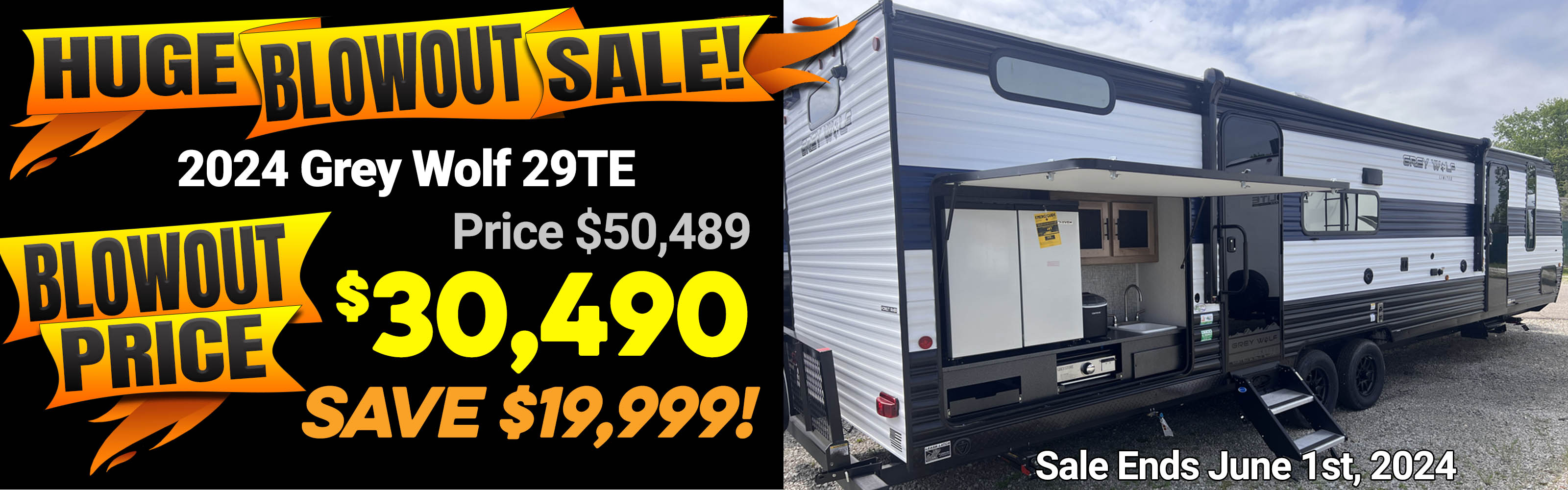 Grey Wolf 29TE Travel Trailer for sale