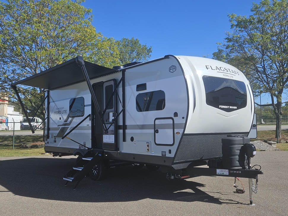 2026 Flagstaff Micro Lite 25MBR Trailer with Front Kitchen - All Seasons RV