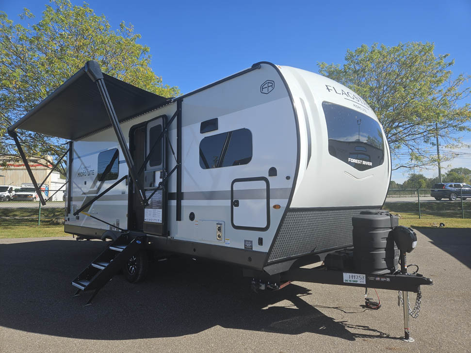 2026 Flagstaff Micro Lite 25MBR Travel Trailer with Front Kitchen - All Seasons RV