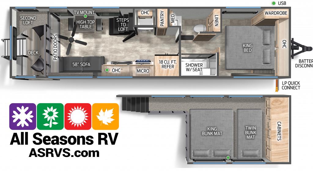 Cherokee Timberwolf 20OG Floorplan