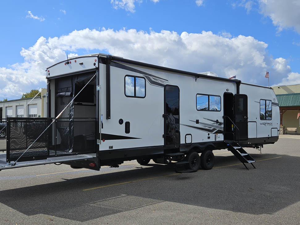 2026 Forest River Wolf Pack 27-12.5 Toy Hauler Trailer with Enclosed Garage - All Seasons RV