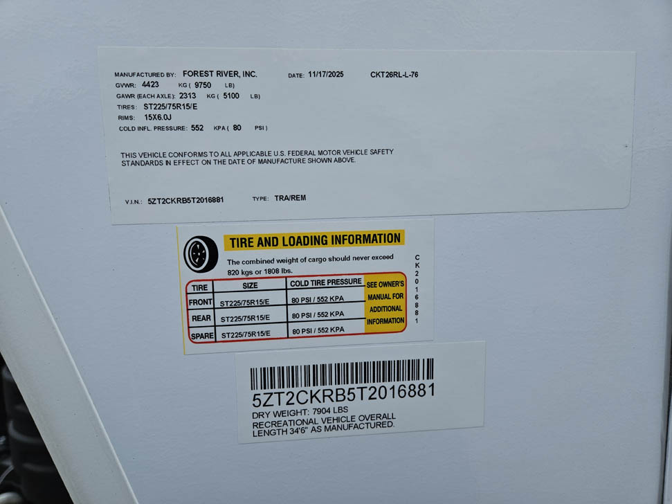 2026 Cherokee Alpha Wolf 26RL Travel Trailer w/Rear Living for