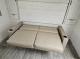 Sofa extended into sleeping surface in 2027 Longitude 160MRBLE