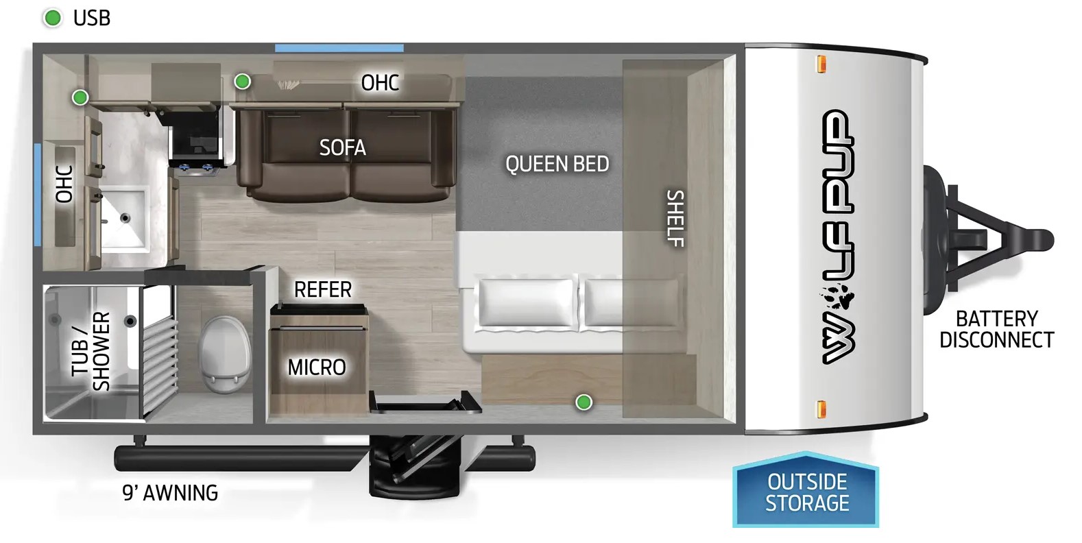 2026 FOREST RIVER Cherokee Wolf Pup 14RKLP - Bayou Outdoor Supercenter