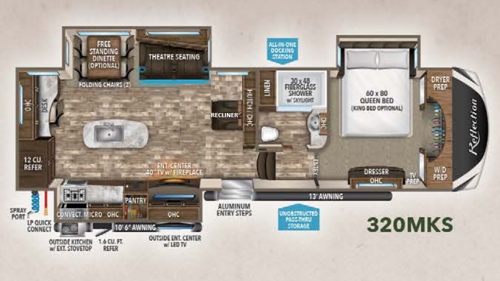 2018 GRAND DESIGN Reflection 320MKS - Bayou Outdoor Supercenter