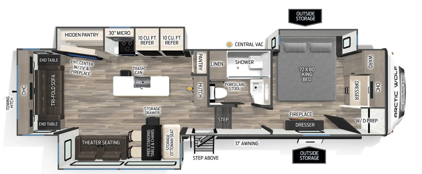 2026 FOREST RIVER Cherokee Arctic Wolf Suite 3250 - Bayou Outdoor Supercenter