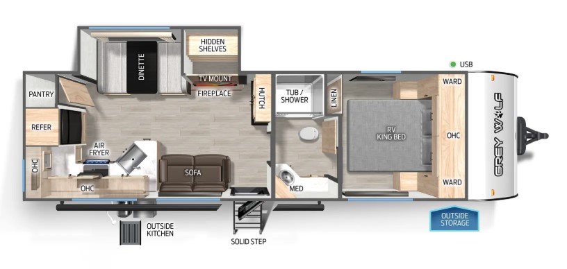 2026 FOREST RIVER Cherokee Grey Wolf 26SS - Bayou Outdoor Supercenter