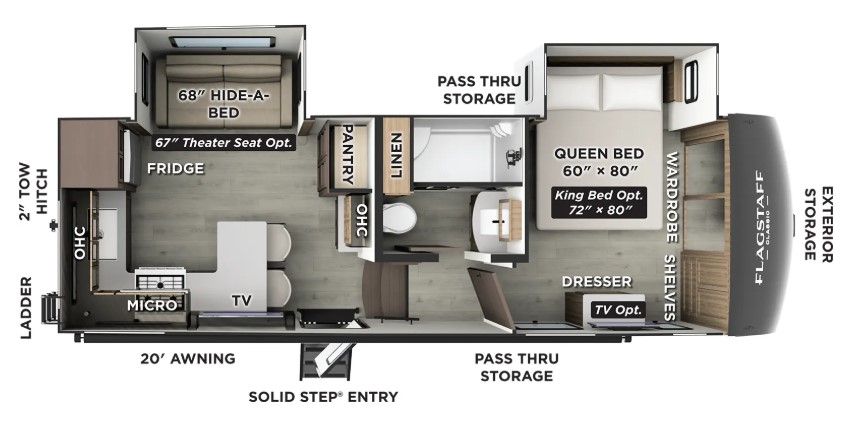 2026 FOREST RIVER FLAGSTAFF CLASSIC F281RK - Bayou Outdoor Supercenter