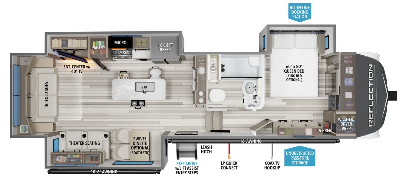 2026 GRAND DESIGN Reflection 337RLS - Bayou Outdoor Supercenter