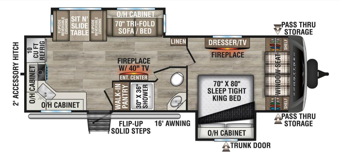 2026 VENTURE RV Sporttrek Touring Edition 272VRK - Bayou Outdoor Supercenter