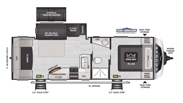 2024 KEYSTONE Cougar Half-Ton 25RDS - Bayou Outdoor Supercenter