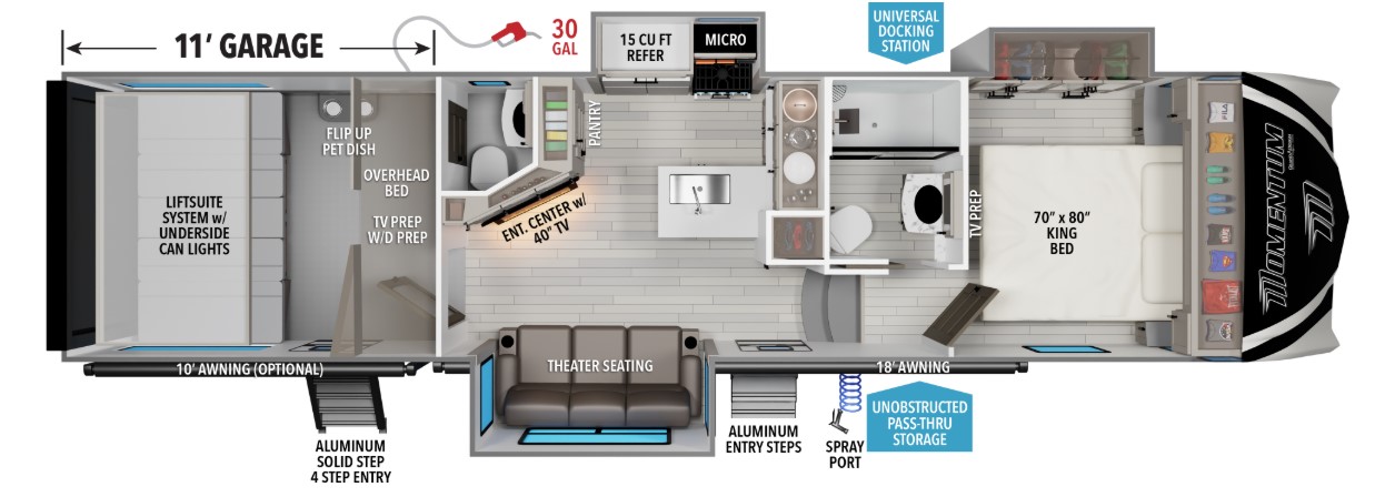 2026 GRAND DESIGN Momentum G-Class 320G - Bayou Outdoor Supercenter