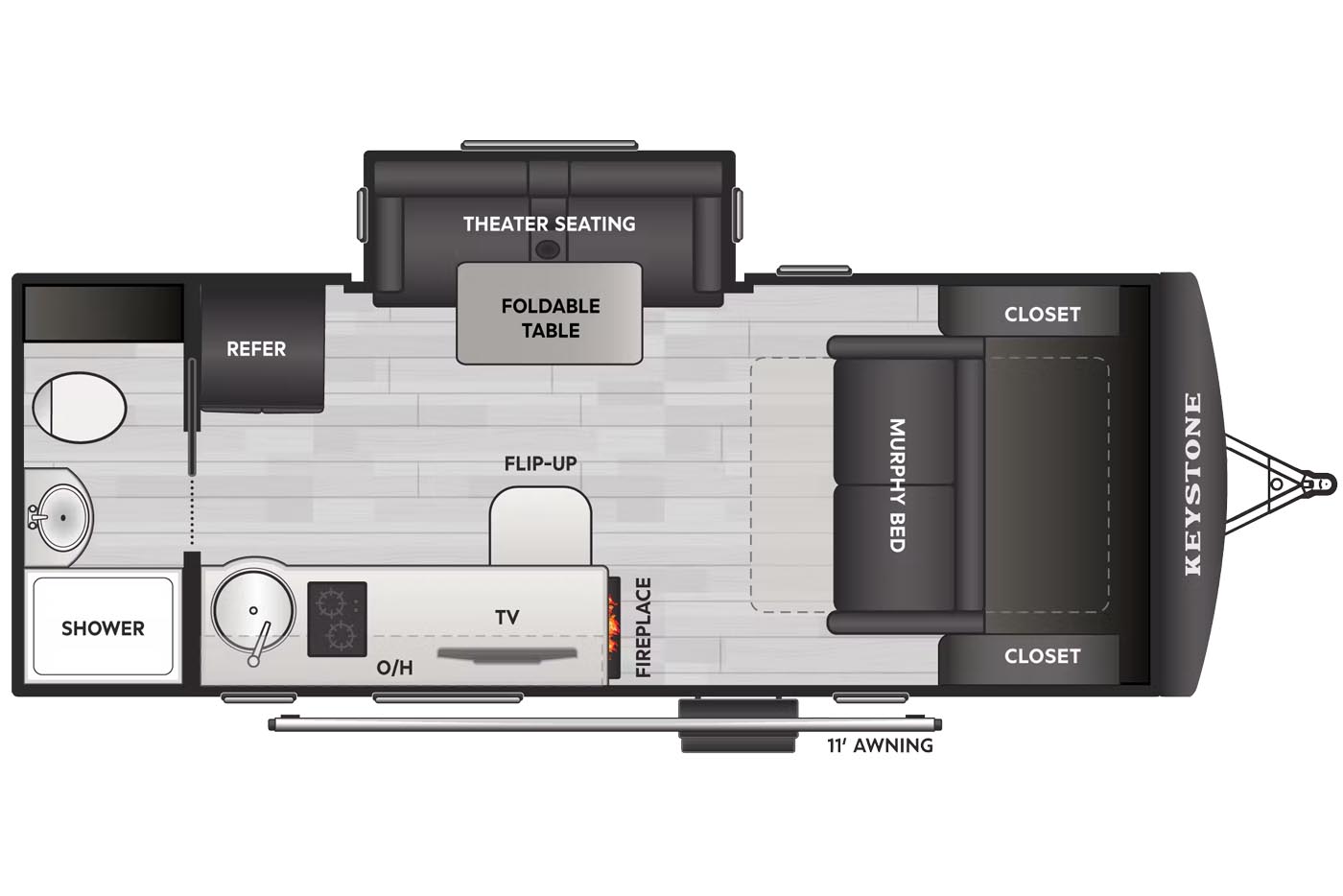 NEW 2026 Keystone Reign 18RB - Camperland of Oklahoma