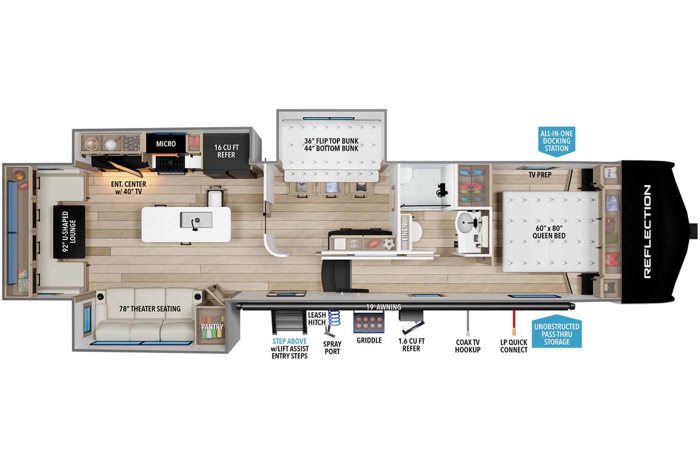 NEW 2026 Grand Design Reflection 324MBS - Camperland of Oklahoma