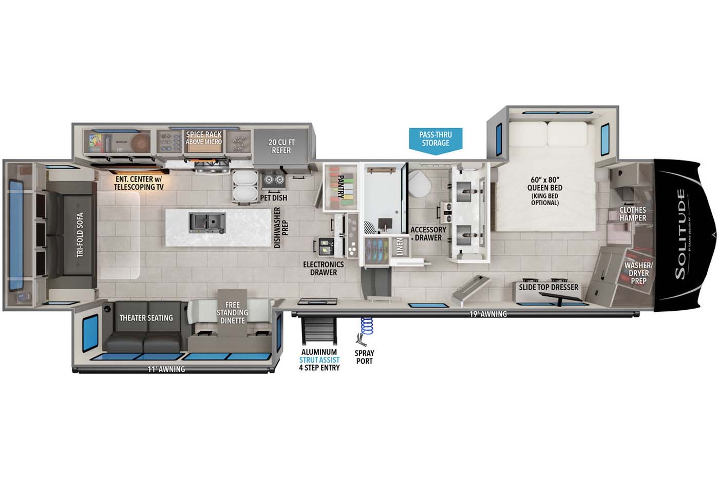 NEW 2026 Grand Design Solitude 370DV - Camperland of Oklahoma