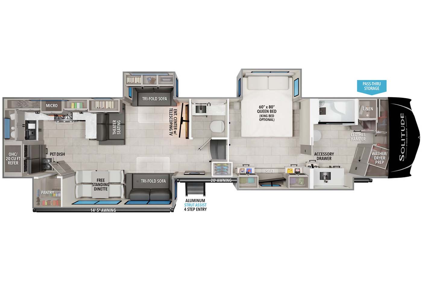 NEW 2026 Grand Design Solitude 417KB - Camperland of Oklahoma