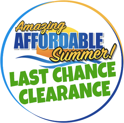 Sale graphic with text: Amazing Affordable Summer
