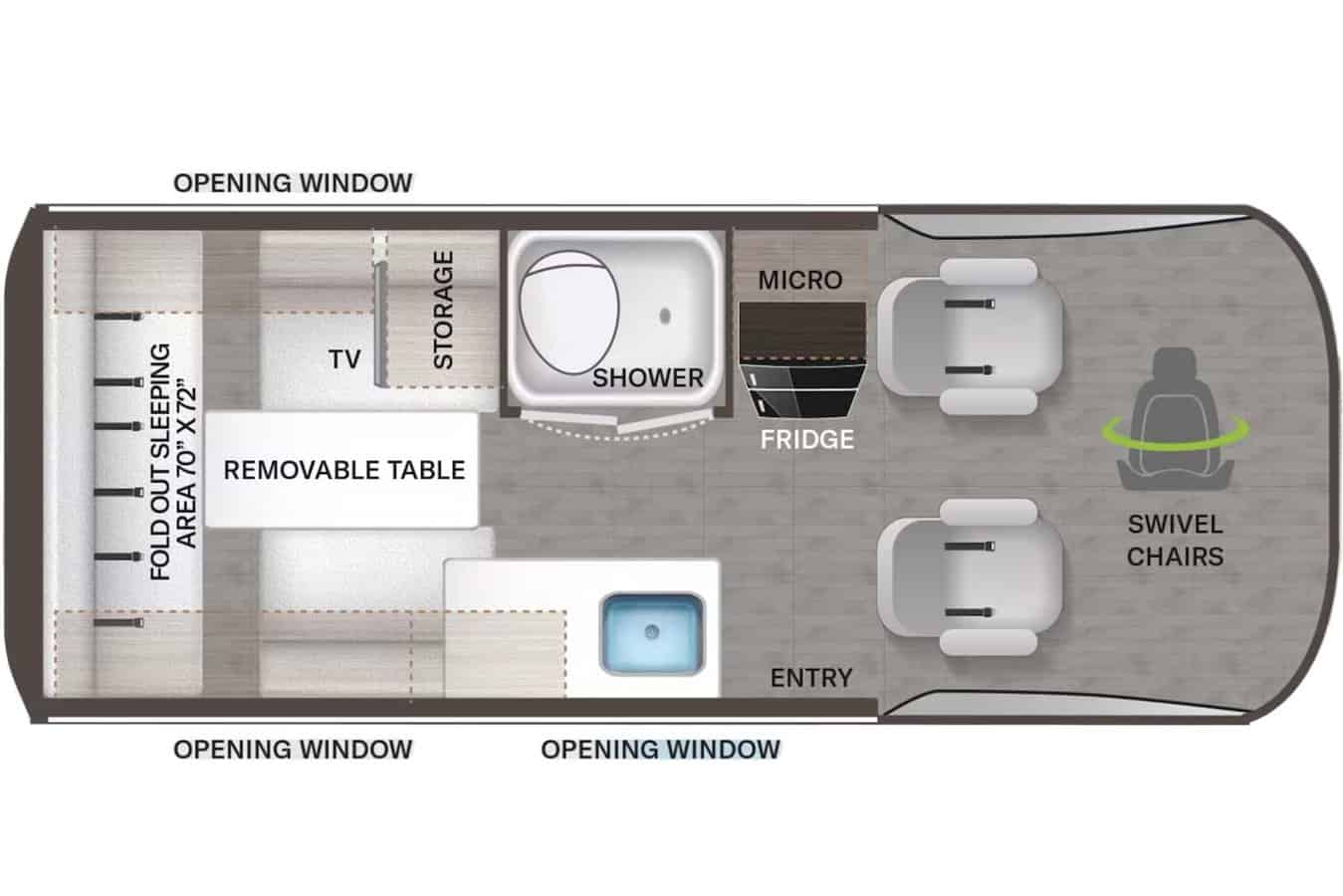 NEW 2023 Thor Motor Coach Tranquility 19 PT 19PT - Camperland of Oklahoma