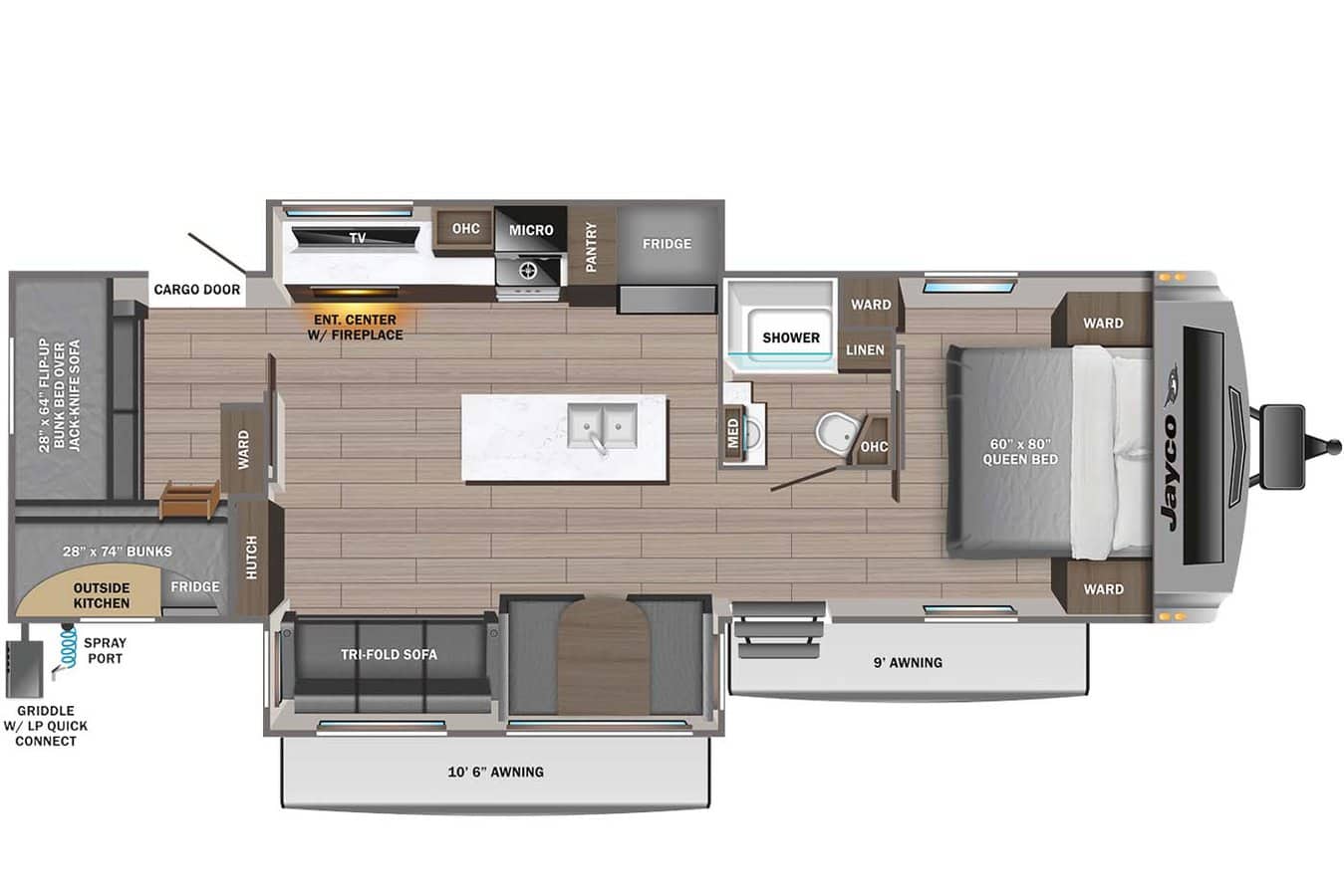 NEW 2024 Jayco White Hawk 32 QBH 32QBH Tulsa, OK