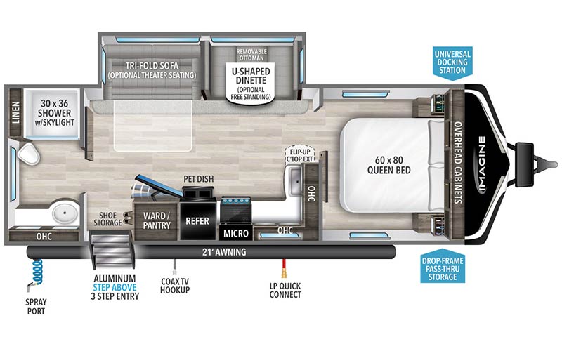 Imagine 2600RB floorplan