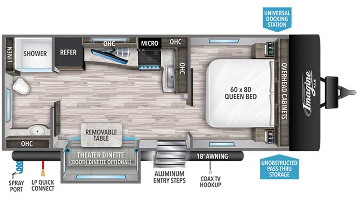 Imagine XLS 22RBE floorplan diagram