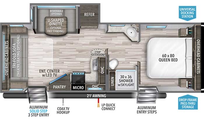 Imagine 2500RL floorplan diagram