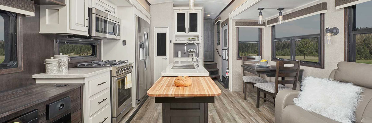 Jayco North Point 310RLTS interior.