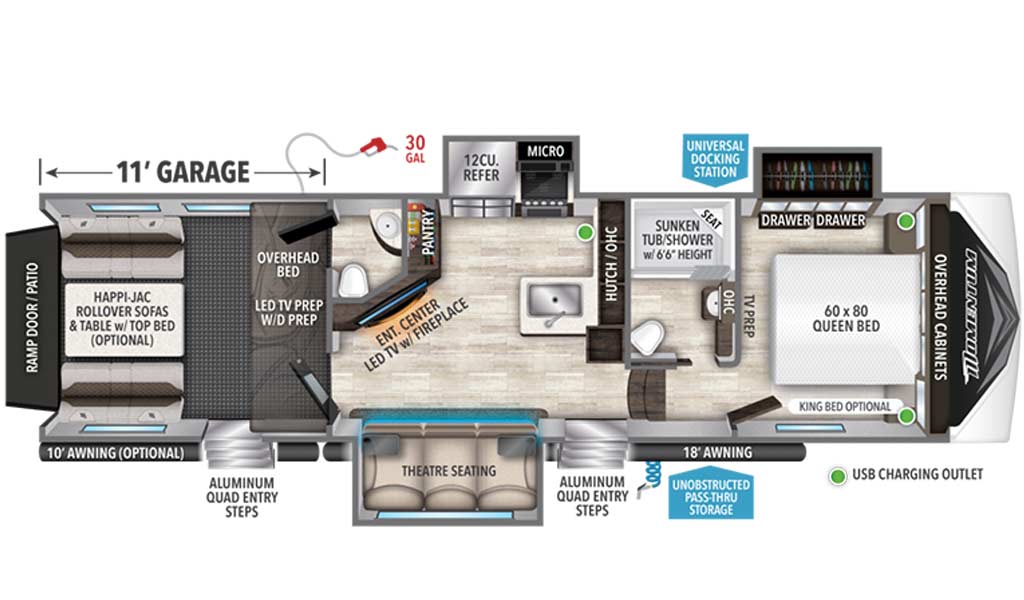 Floor plan diagram.