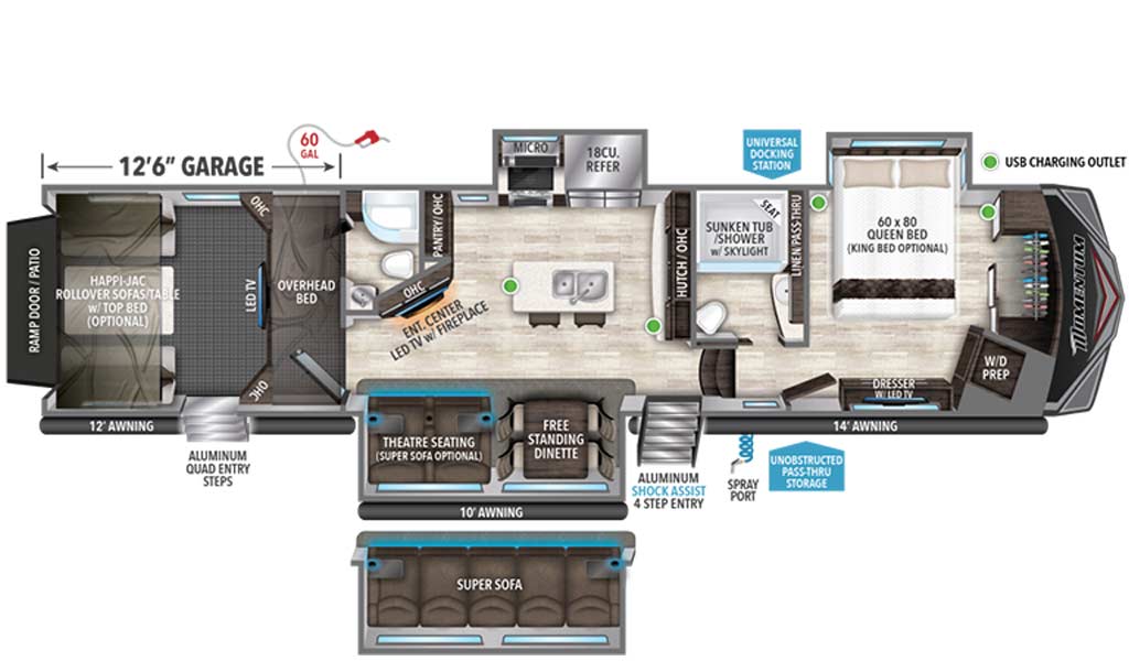 Floor plan diagram.
