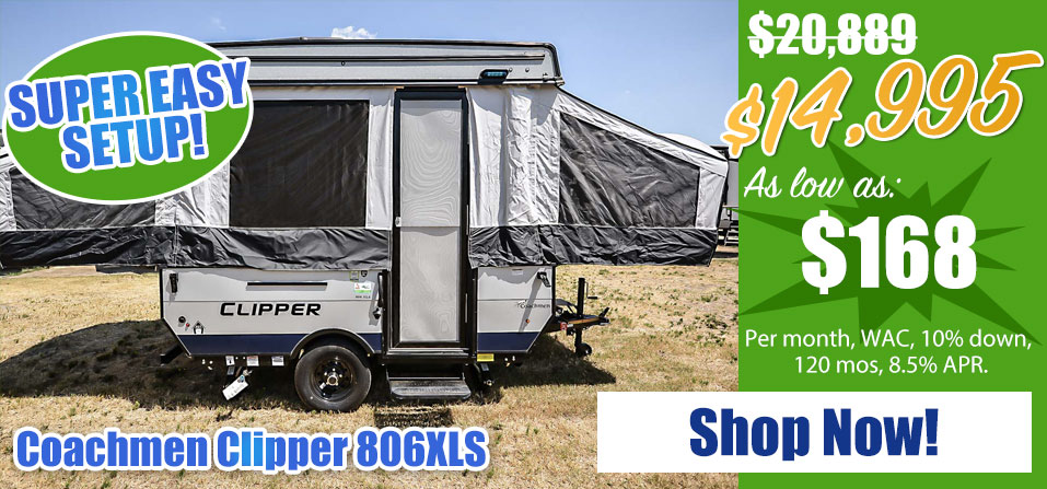 2022 Coachmen Clipper 806XLS Reg: $20,889 Sale: $14,995