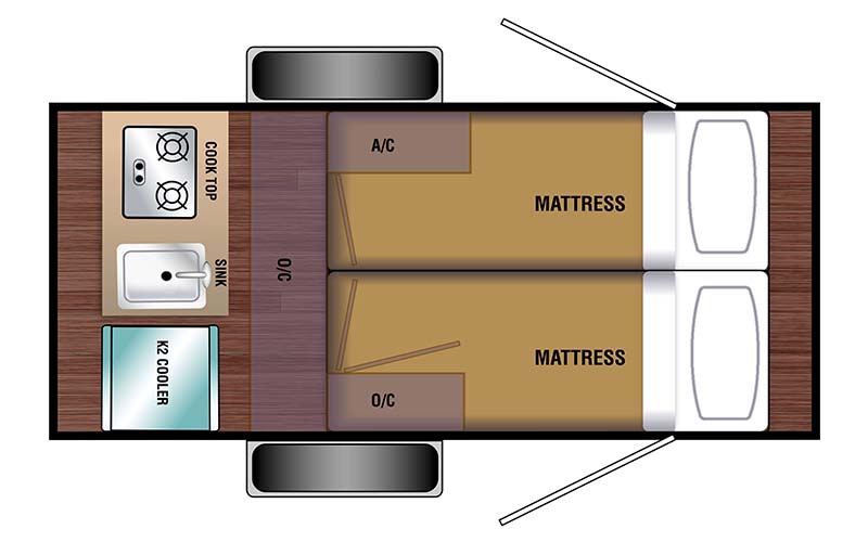 Braxton Creek Bushwhacker 10HD floorplan diagram.