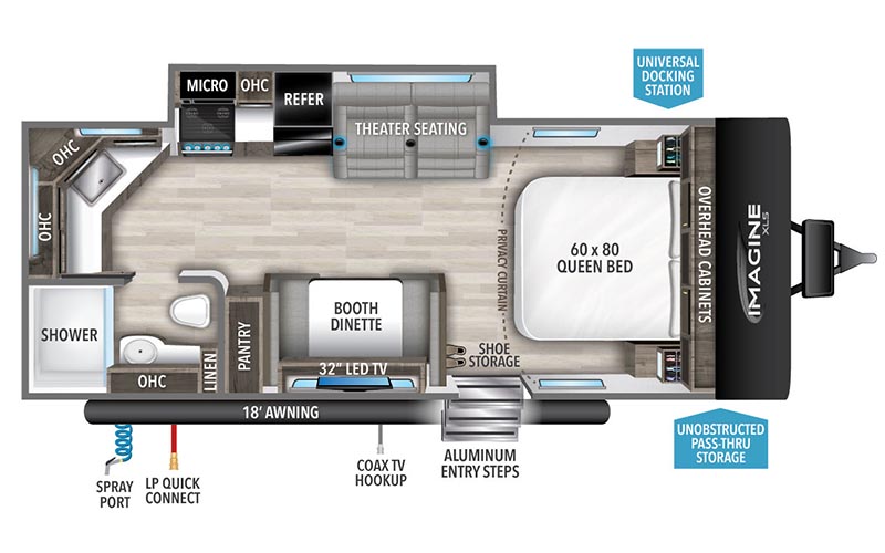 Imagine XLS 22MLE floor plan diagram