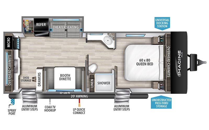 Imagine XLS 23LDE floor plan diagram