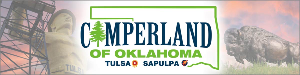 Camperland of Oklahoma logo, RV dealer in Sapulpa and Tulsa Oklahoma.