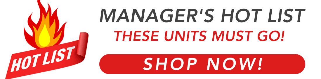 Manager's hot list RV sale.