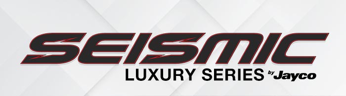 Jayco Seismic Luxury Series toy hauler logo.