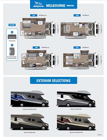 2023 Jayco Melbourne Prestige Brochure