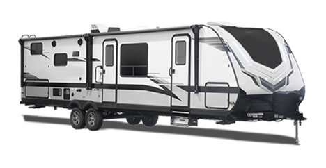 Travel trailer RV icon