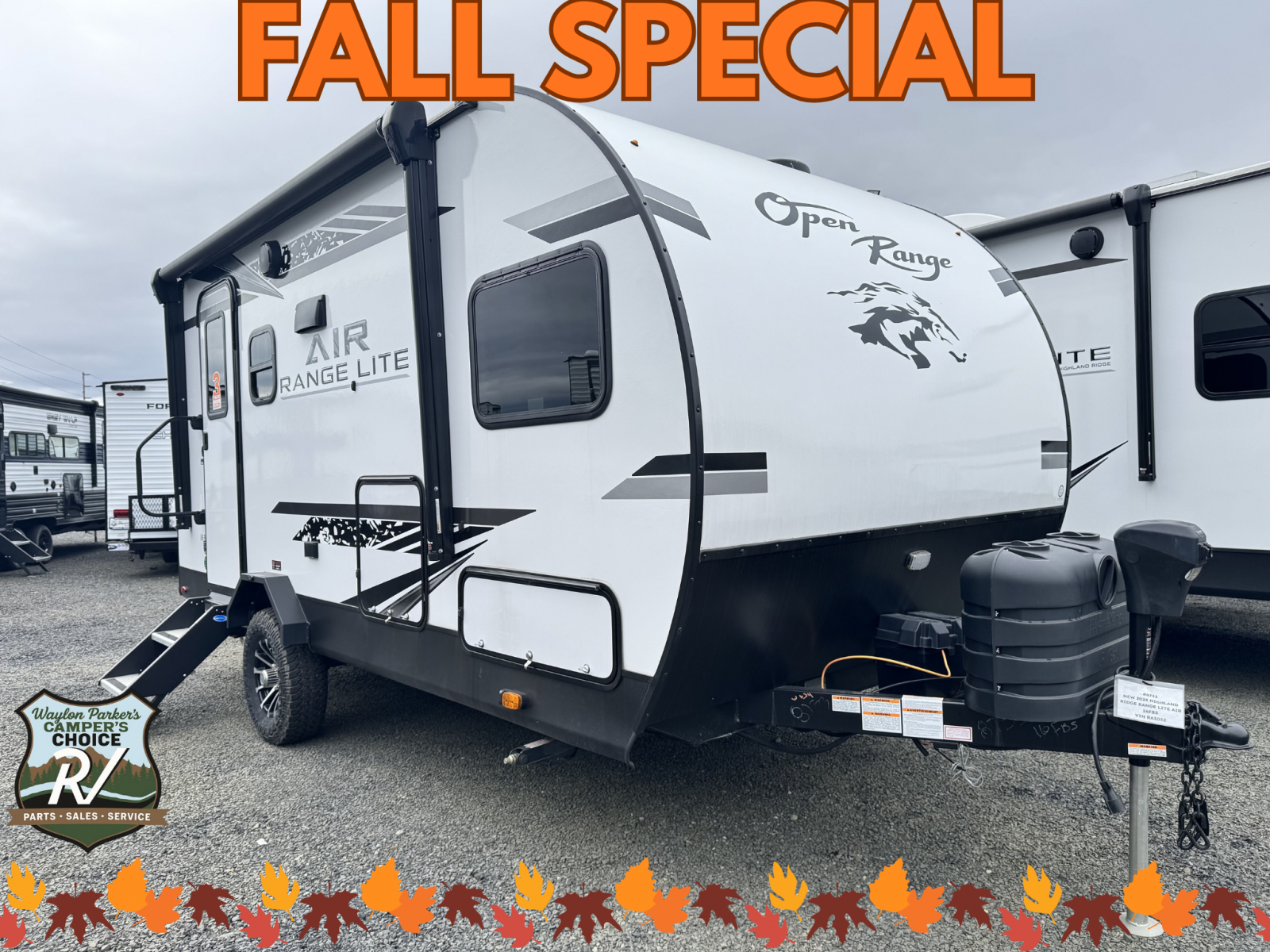 NEW 2024 Highland Ridge Range Lite Air 16FBS - Camper's Choice RV