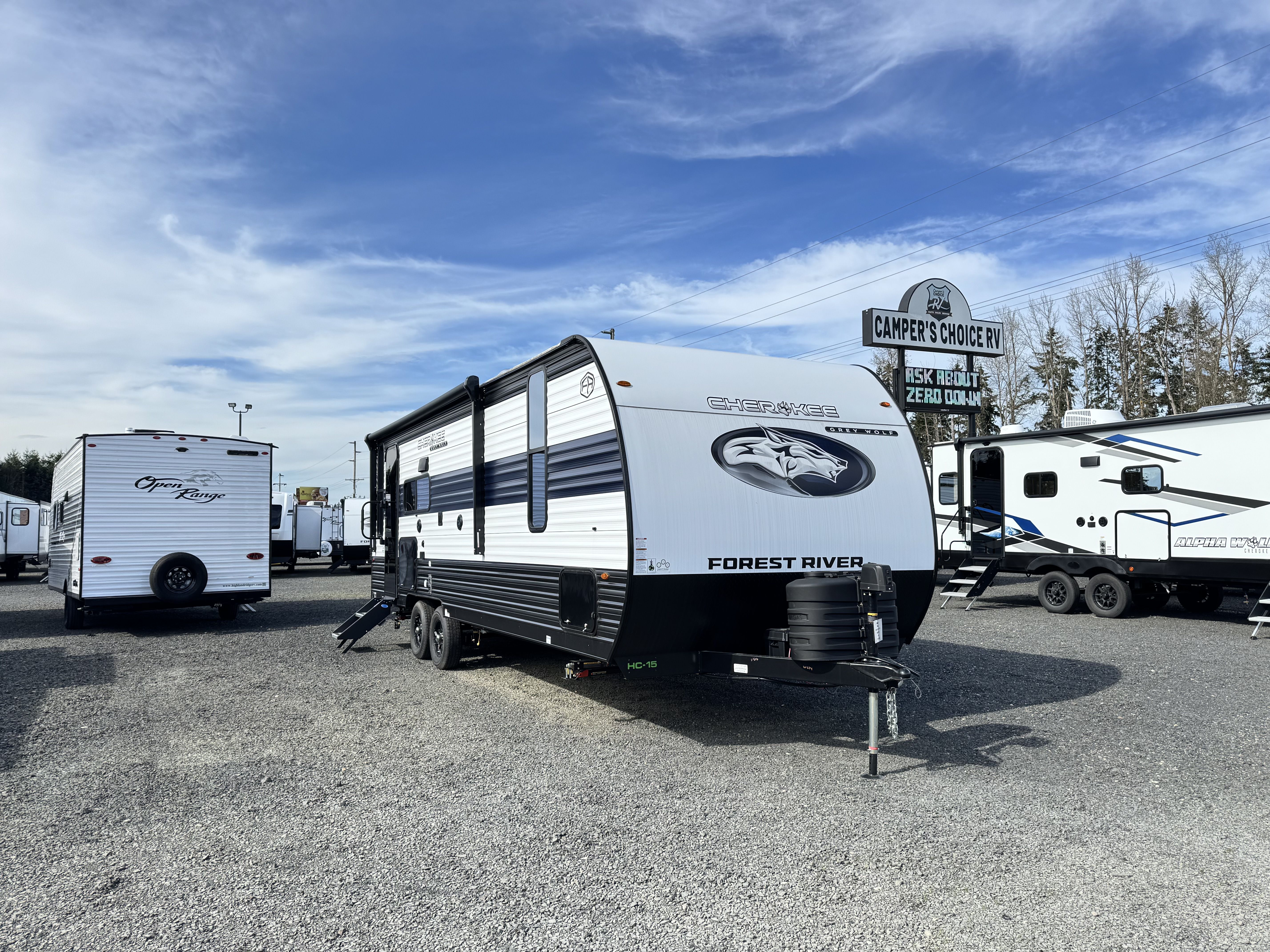 NEW 2025 FOREST RIVER CHEROKEE GREY WOLF 23MK - Camper's Choice RV