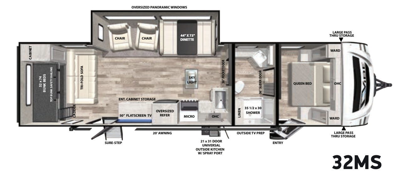2021 FOREST RIVER Vibe 32MS - Coastal RV