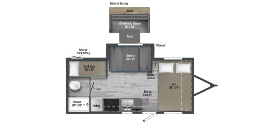 NEW 2026 WINNEBAGO MICRO MINNIE 2100BH - Cold Springs RV