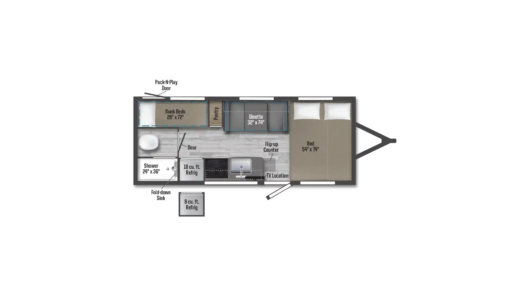NEW 2026 WINNEBAGO MICRO MINNIE 1800BH - Cold Springs RV