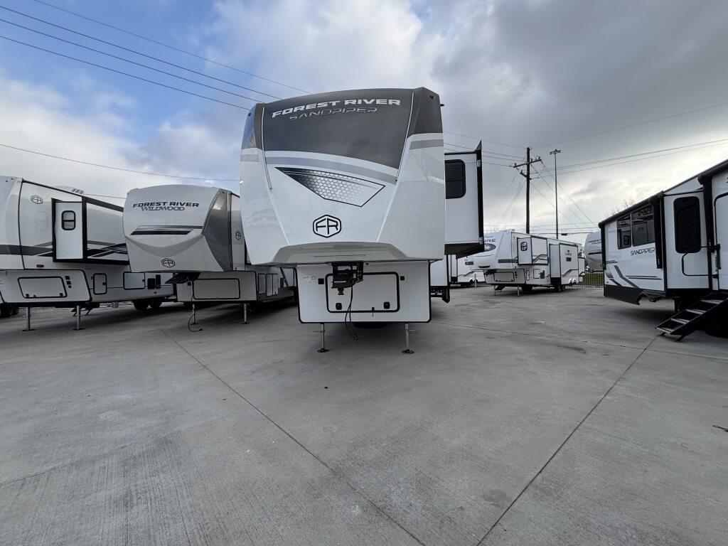 2026 Forest River Sandpiper 3844QUAD Fifth Wheel
