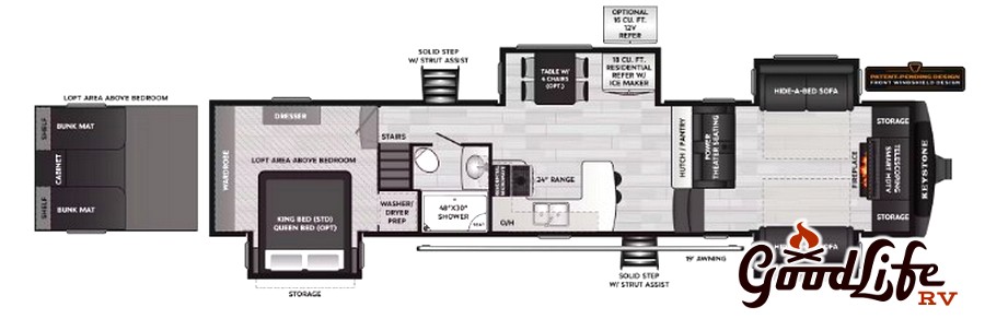 2026 Keystone Montana High Country 377FL Floorplan