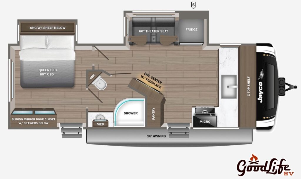 2026 Jayco Jay Feather 24FK Floorplan