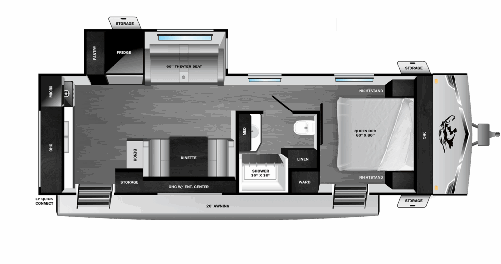 2026 Open Range-Range Lite 230MKD Floorplan
