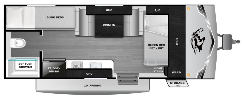 2026 Open Range Colt 17BH Floorplan