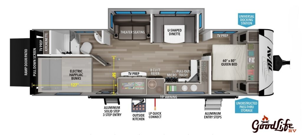 2026 Grand Design Momentum 28MAV Floorplan